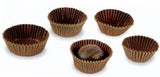 Brown  / Gold Striped - Candy Cups - 1-1/8 x 3/4"
