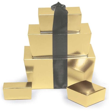 Gold - Ballotin Box - (1/4 lb) 4-1/8 x 2-5/8 x 1-7/8"