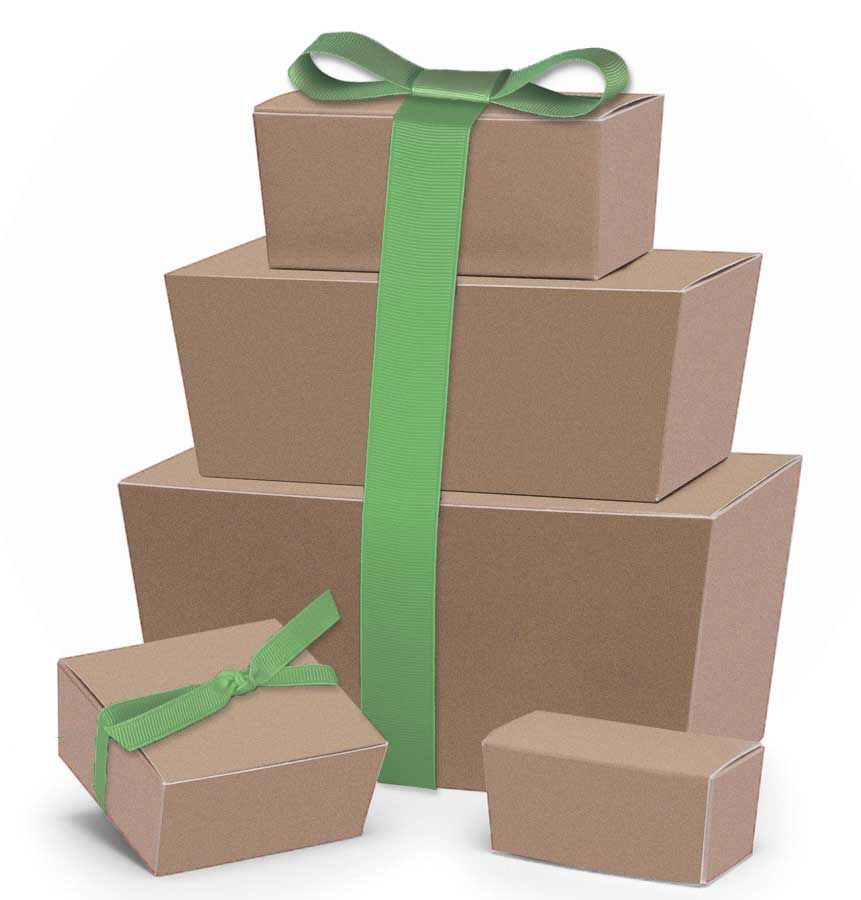 Kraft - Ballotin Box - (2 Pc.) 2-5/8 x 1-5/16 x 1-1/4"