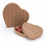 Kraft XO - Heart Shaped Candy Box - (1 lb) 9-1/8 x 7-1/2 x 1-1/8"