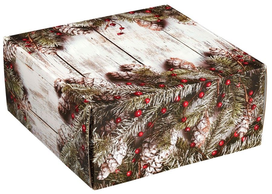 Rustic Winter - Decorative Mailer - 9 x 9 x 4"