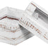 Distressed White Wood - Window Gourmet Gift Box - 3-1/2 x 3-1/2 x 2"