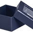 Navy Blue - Window Gourmet Gift Box - 3-1/2 x 3-1/2 x 2"