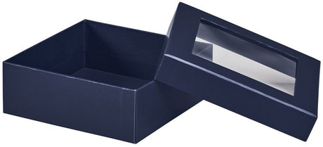 Navy Blue - Window Gourmet Gift Box - 5-1/2 x 5-1/2 x 2"