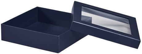 Navy Blue - Window Gourmet Gift Box - 7-1/2 x 7-1/2 x 2"