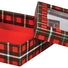 Christmas Plaid - Window Gourmet Gift Box - 7-1/2 x 7-1/2 x 2"