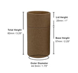 2 ounce / 60 g Paper Shaker Tube
