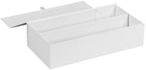 White - Magnetic Closure Wine Gift Boxes - 6-5/8 x 3-1/4 x 13" (2 Bottle)