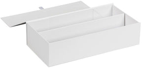 White - Magnetic Closure Wine Gift Boxes - 6-5/8 x 3-1/4 x 13" (2 Bottle)