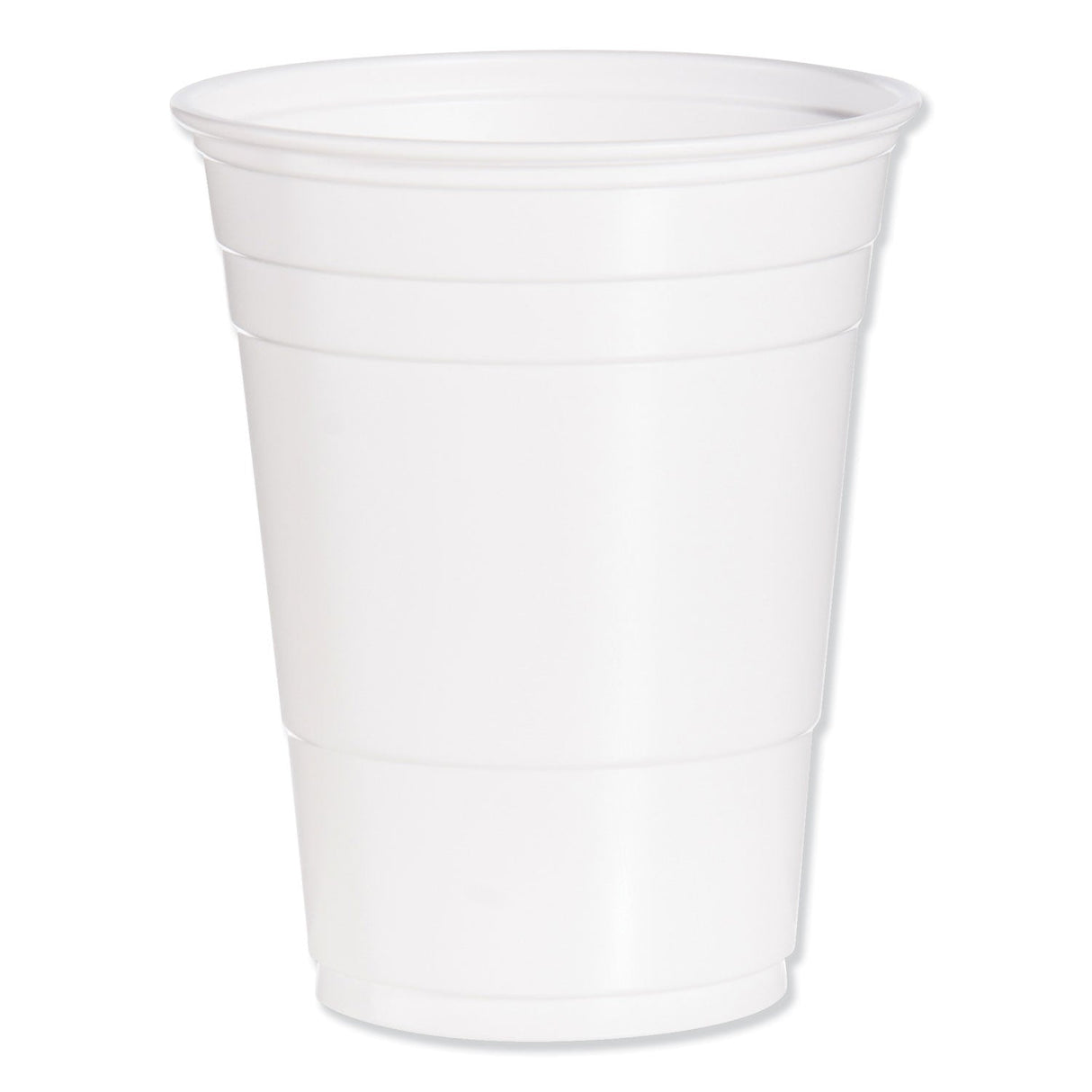 Dart Solo Party Plastic Cold Drink Cups, 16 oz to 18 oz, White, 50/Bag, 20 Bags/Carton