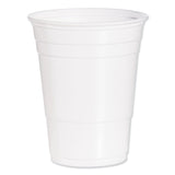 Dart Solo Party Plastic Cold Drink Cups, 16 oz to 18 oz, White, 50/Bag, 20 Bags/Carton
