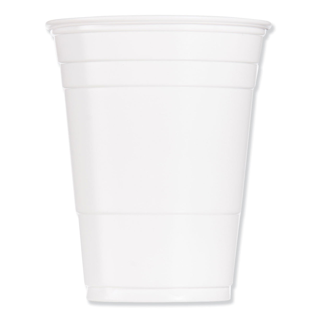 Dart Solo Party Plastic Cold Drink Cups, 16 oz to 18 oz, White, 50/Bag, 20 Bags/Carton