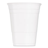 Dart Solo Party Plastic Cold Drink Cups, 16 oz to 18 oz, White, 50/Bag, 20 Bags/Carton