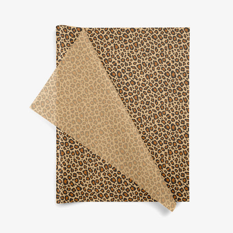 Leopard SatinWrap printed tissue paper, folded sheets
