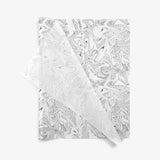 Black Marble SatinWrap printed tissue paper, folded sheets