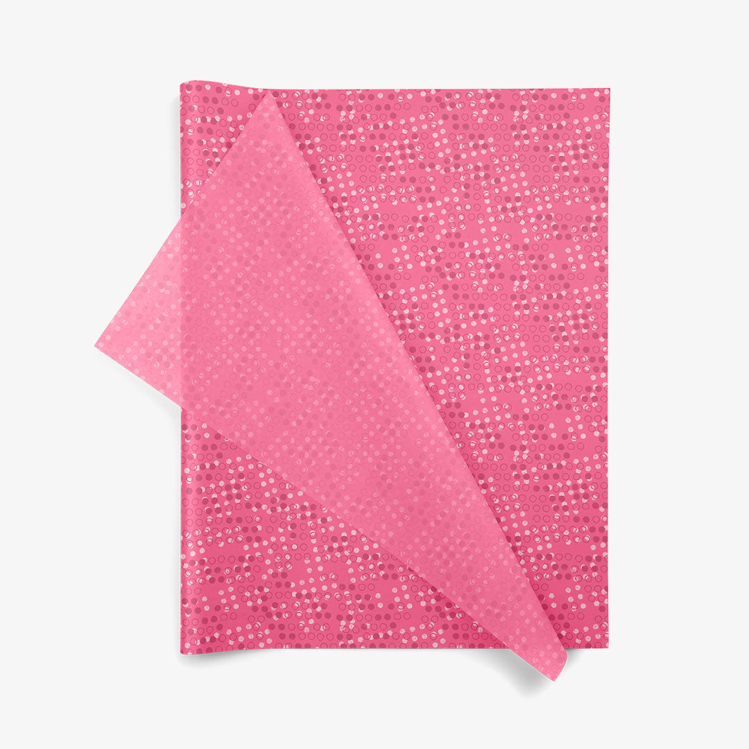 Mediterranean Dots SatinWrap printed tissue paper, folded sheets