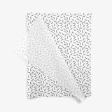 Squiggles SatinWrap printed tissue paper, folded sheets