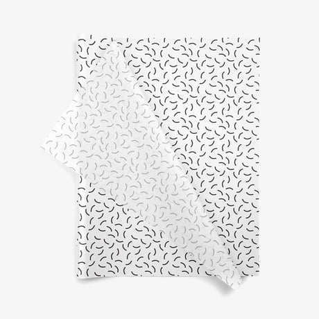 Squiggles SatinWrap printed tissue paper, folded sheets