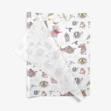 Birds' Nests SatinWrap printed tissue paper, folded sheets
