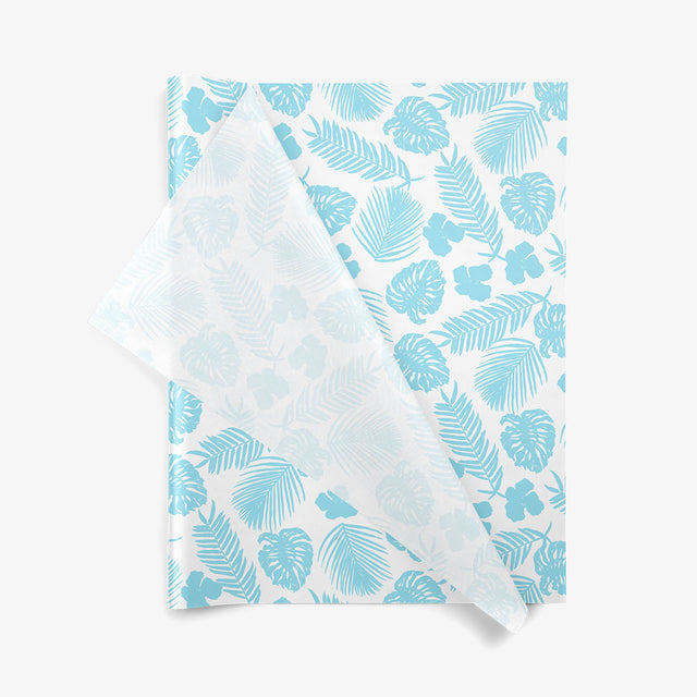 Tropical Mist SatinWrap printed tissue paper, folded sheets