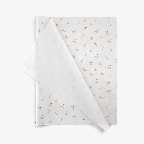 Frosty's Face SatinWrap printed tissue paper, folded sheets