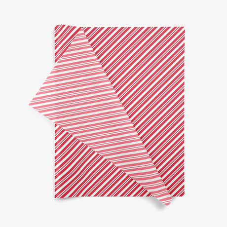 Peppermint Stripes Tissue SatinWrap printed tissue paper, folded sheets