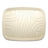 World Centric Fiber Trays, PLA Lined, PFAS Free, 1-Compartment, 18 x 14 x 1, Natural, Paper, 100/Carton