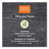World Centric Hot Cup Sleeves, Fits 10, 12, 16, 20 oz Cups, Natural, 1,000/Carton