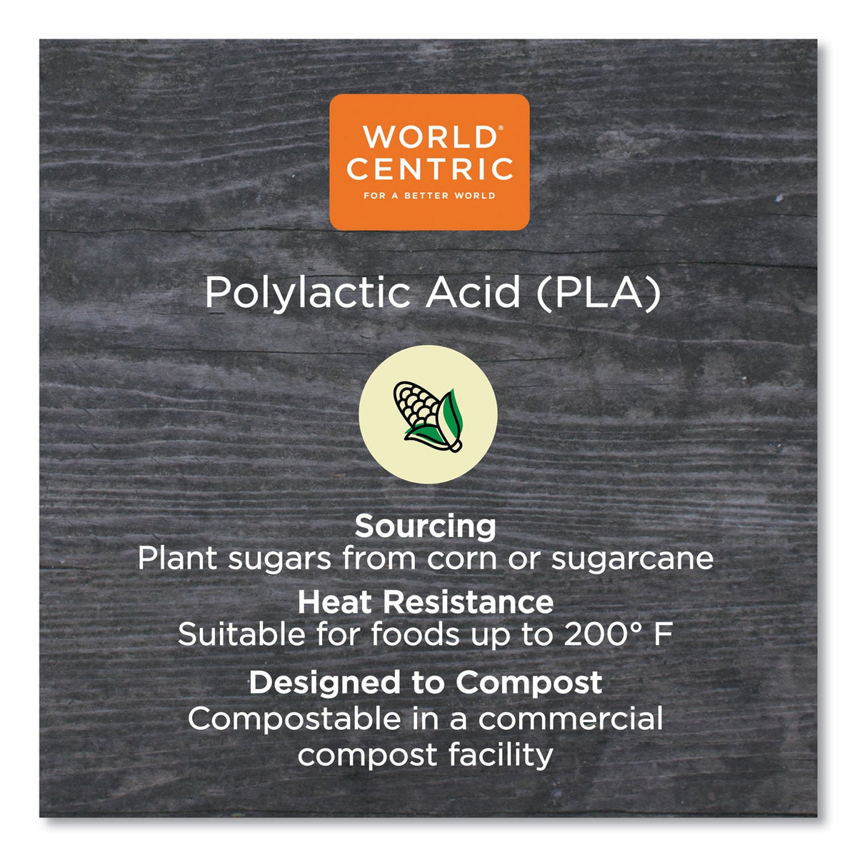 World Centric PLA Lids for Fiber Bowls, 7.5" Diameter x 1"h, Clear, Plastic, 300/Carton