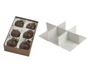 White - Jumbo Strawberry Insert - (6 Pc.) Insert - Pack/50