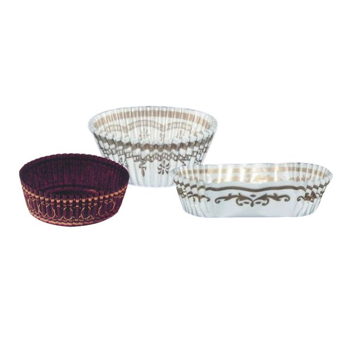 Domino Design Baking Cups - White & Brown
