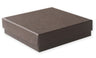 Matte Chocolate Embossed - Jewelry Box - 3-1/2 x 3-1/2 x 1-1/2"