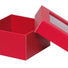 Red - Window Gourmet Gift Box - 3-1/2 x 3-1/2 x 2"
