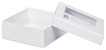 White - Window Gourmet Gift Box - 5-1/2 x 5-1/2 x 2"