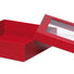 Red - Window Gourmet Gift Box - 7-1/2 x 7-1/2 x 2"
