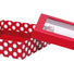 Red & White Dots - Window Gourmet Gift Box - 7-1/2 x 7-1/2 x 2"