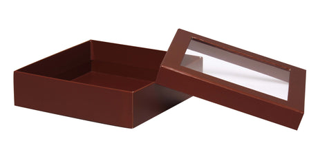 Chocolate - Window Gourmet Gift Box - 7-1/2 x 7-1/2 x 2"