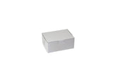 White/Kraft Interior - 1 Pc. Cake Box - 6-1/2 x 4 x 2-3/4"