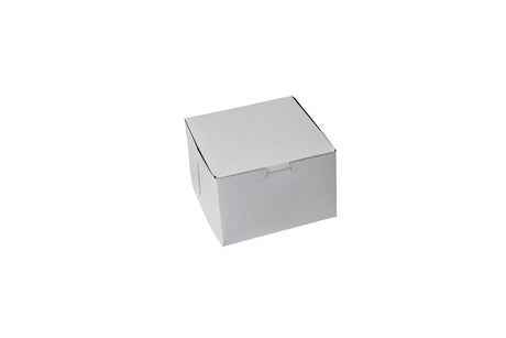 White - 1 Pc. Cake Box - 6 x 6 x 4"