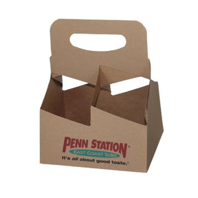 Natural Kraft - Cup Carrier - 6-7/16 x 6-7/16 x 8-3/8"