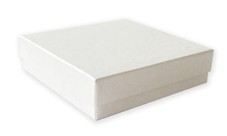White Swirl - Jewelry Box - 3-1/2 x 3-1/2 x 7/8"