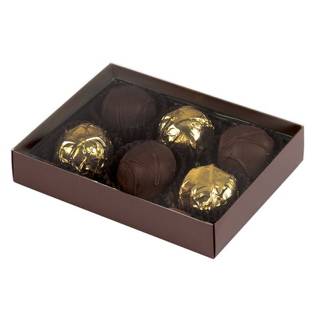 Brown - Candy Box Base - Base (1 Layer - 6 Pc.) 4-3/4 x 3-1/4 x 1-1/8"