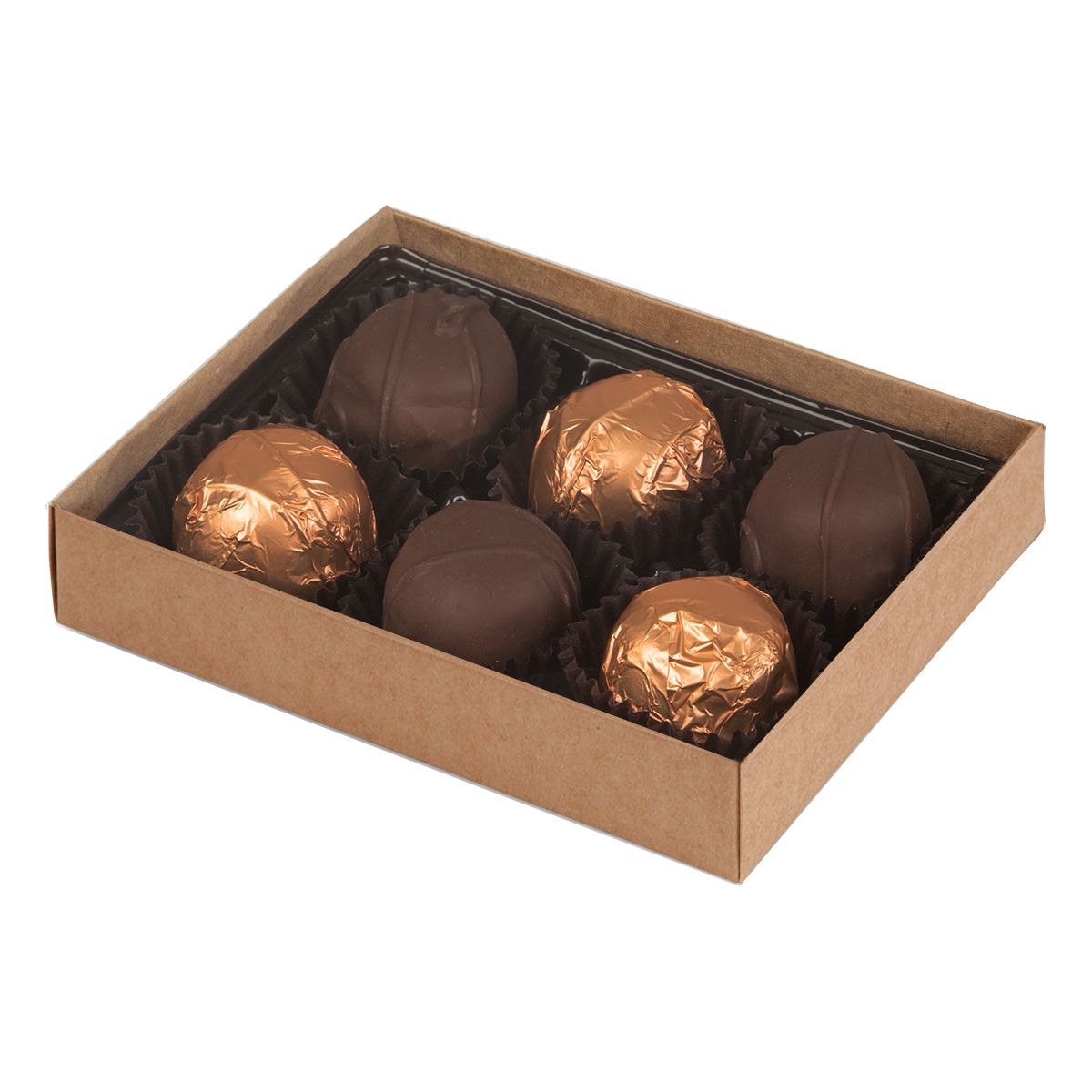 Kraft - Candy Box Base - Base (1 Layer - 6 Pc.) 4-3/4 x 3-1/4 x 1-1/8"