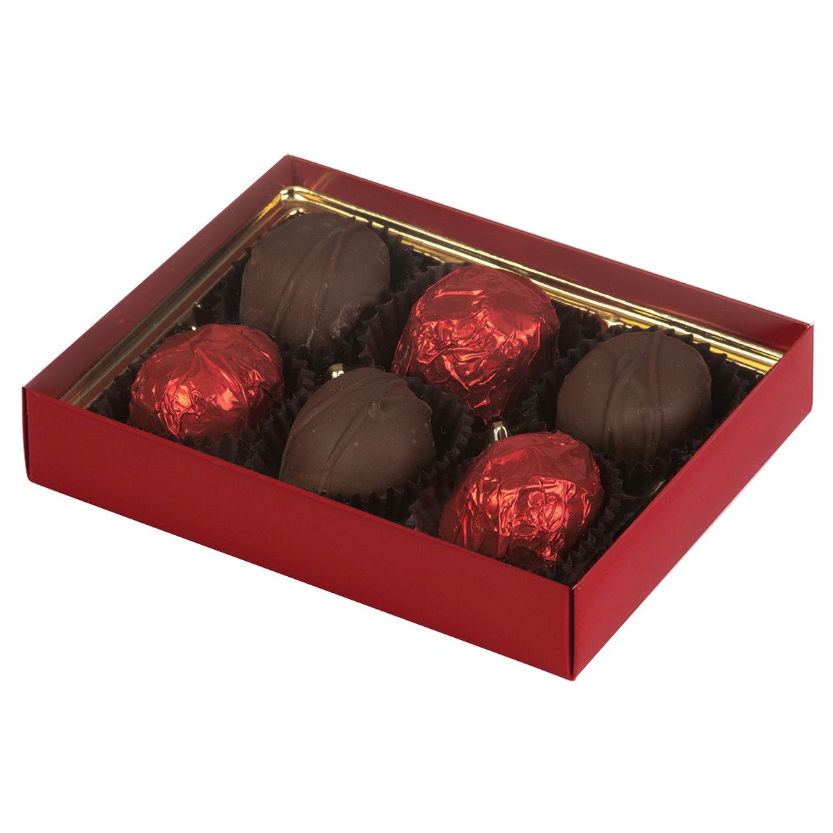 Red - Candy Box Base - Base (1 Layer - 6 Pc.) 4-3/4 x 3-1/4 x 1-1/8"