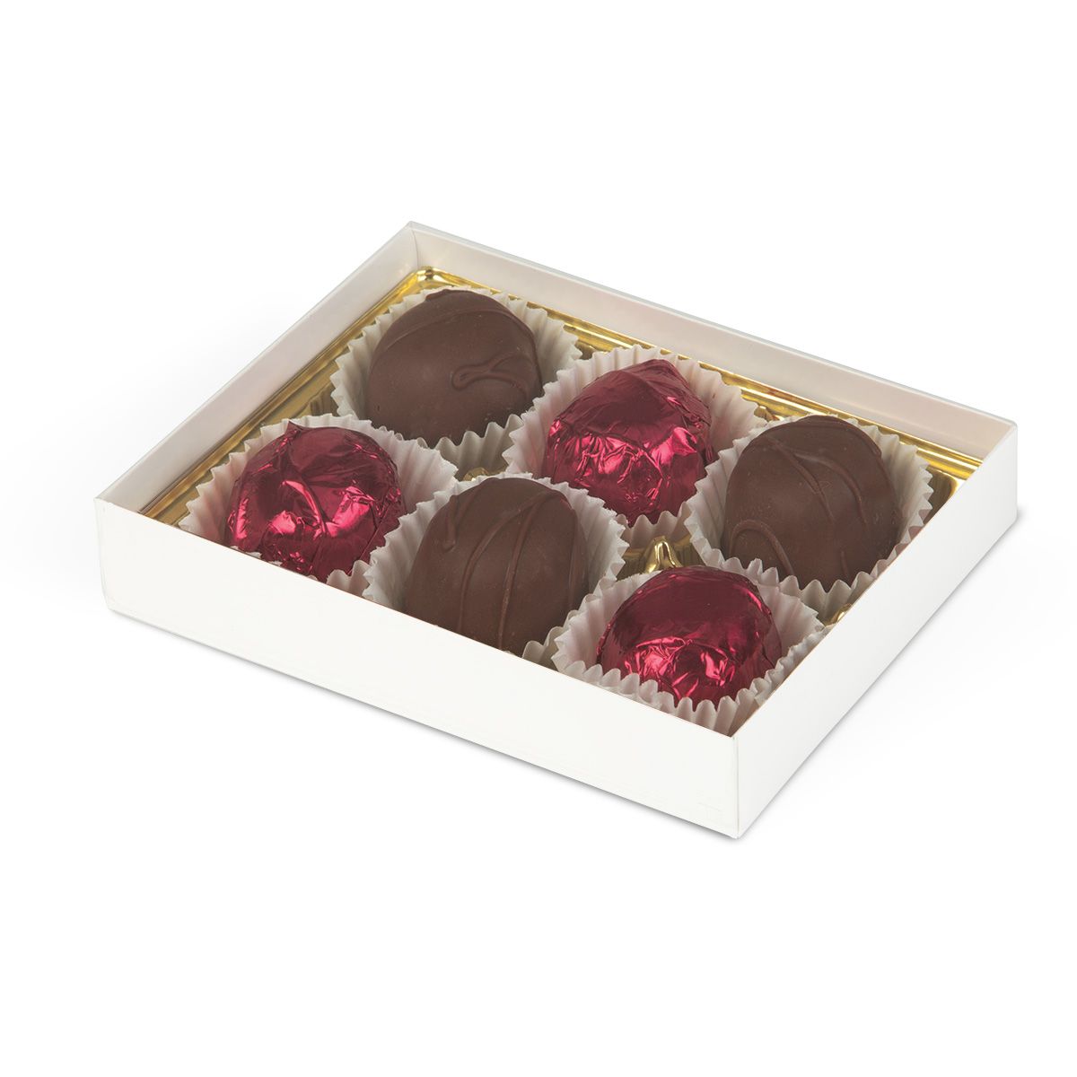 White - Candy Box Base - Base (1 Layer - 6 Pc.) 4-3/4 x 3-1/4 x 1-1/8"