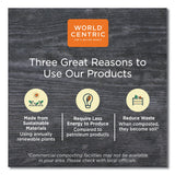 World Centric Fiber Cup Carriers, 8 oz to 22 oz Cups, Four Cups, Natural, 600/Carton