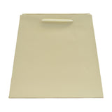 Matte Ivory - Trapezoid Tote - 7.5" (L-Top) / 10" (L-Bottom) x 4" (W) x 8.75" (H)