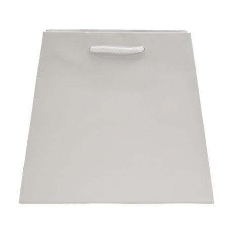Matte White - Trapezoid Tote - 7.5" (L-Top) / 10" (L-Bottom) x 4" (W) x 8.75" (H)