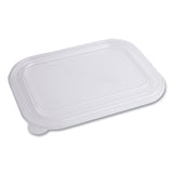 World Centric PLA Lids for TRSC60 Fiber Containers, 7.8 x 10.2 x 0.5, Clear, Plastic, 400/Carton