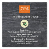 World Centric PLA Clear Cold Cup Lids, Dome Lid, Fits 2 oz Portion Cup and 9 oz to 24 oz Cups, 1,000/Carton